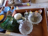 Box with Misc. Glass and Ceramic Pieces (Garage)