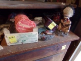 Indian Statue & Misc. Items On Dresser Near Door (Store)