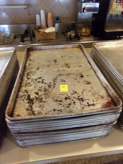 (20) Full Sheet Pans(Pizza Pans) Sold as a Group (Main Dining Room)