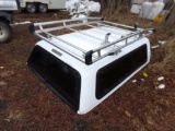 White, Fiberglass, Utiltiy Cap w/Alu Rack, Aluminum Ladder Rack, Nice Shape