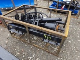 New, AGT Heavy Duty, Skid Steer Auger, Black w/3 Bits, 6'', 12'' And 18'' B