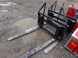 New, SAII 100, 48'' Pallet Forks For SSL, Minor Damage To Top Guard