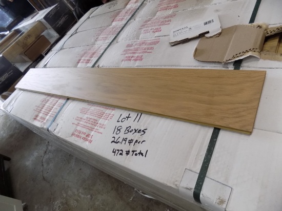 18 Boxes of Cheekwood Sliced White Oak 1/2'' X 7'' X 60'' Engineereed Hardw