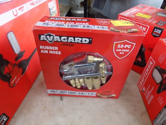 New AvaGard 12 Pc. Air Hose Kit with Rubber Air Hose