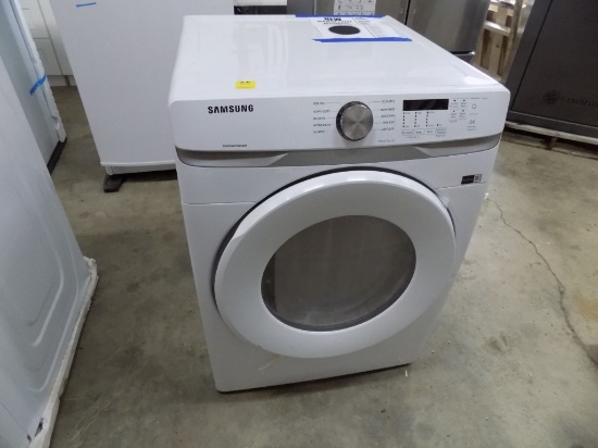 New Scratch and Dent Samsung Model DVE45T6000W White Front Load Electric Dr