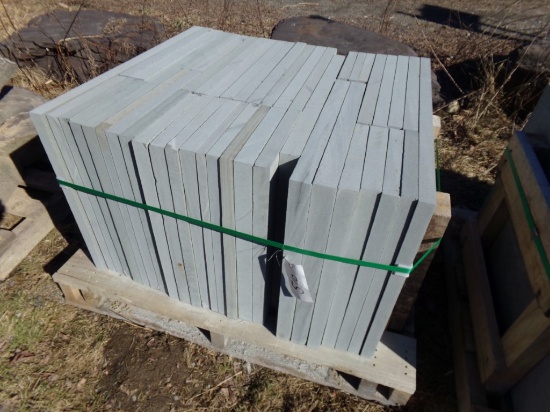 Pallet With 148 sq ft of 2'' Bluestone Pattern, Varying Thickness, Assorted