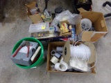 (5) Containers of Misc. Electrical Connectors, Conduit Parts, Small Plastic