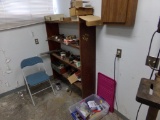 Contents of Shelf and Corner: Chair, Vacuum Pump, Valve, Locks, Misc. Tools