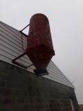 Red Cyclone Hopper (Attached To End Of Building) (Buyer To Remove Without