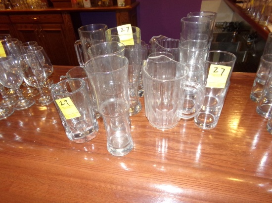 Mugs, Pitchers, Beer Glasses (About 18 Pieces) Bring Your Own Box