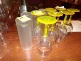 (7) Stemmed Wine Glasses And (5) Frosted Long Island Ice Tea Glasses (Some