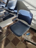 Approx. 40 Blue, Student Desks, Lightweight Wire Design, In Room #205 In St