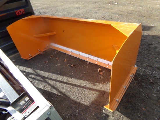 New, Wolverine,Model SP-15-84W, 84'' Orange, Snow Pusher For Skid Steer Loa