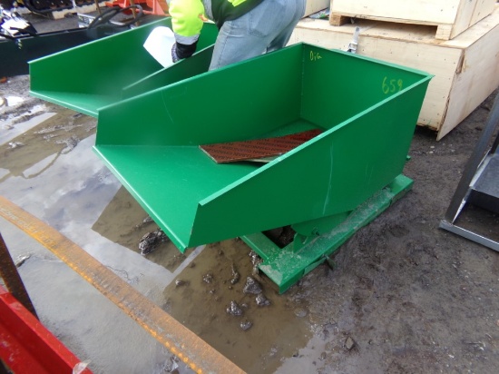 New, Green, Dumpster For Fork Lift, Approx. 24'' Deep