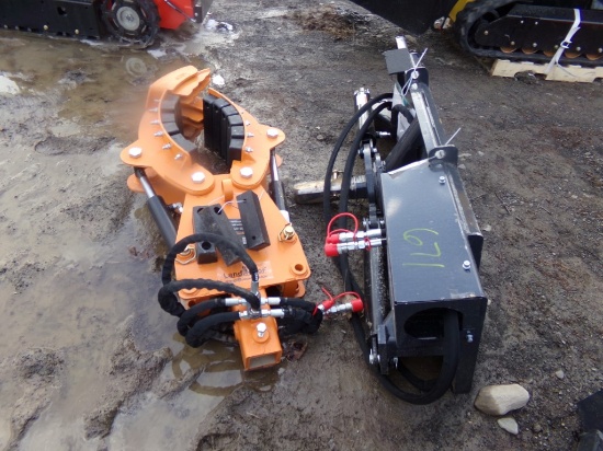 New Land Honor Skid Steer Rotating Grapple, Model RG-11-5000C, 127 Degree R