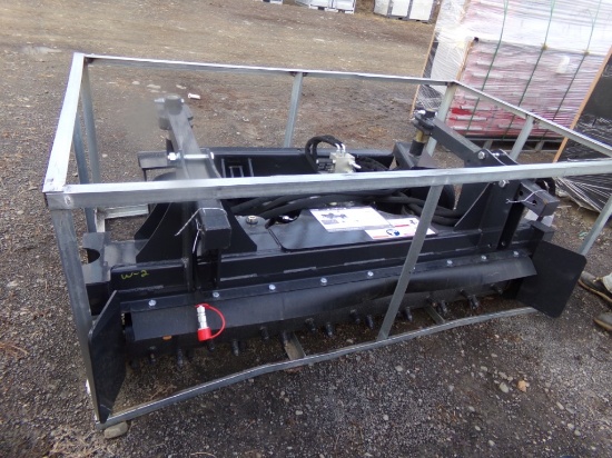 New Land Honor 72'' Skid Steer Power Rake. Model PR-12-72W