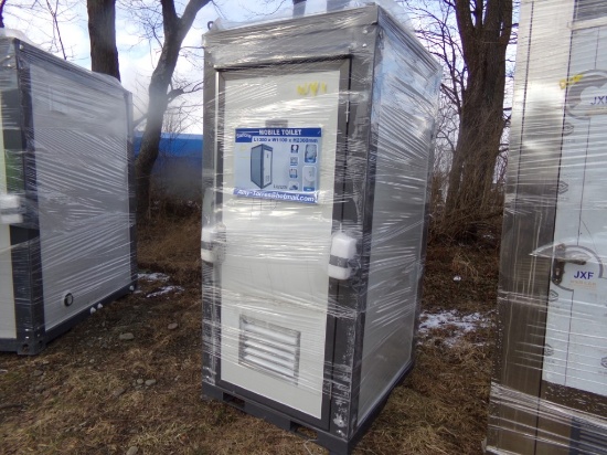 New Bastene Mobile Toilet, With Toilet, Sink, Vent, and Light. Fork Pockets