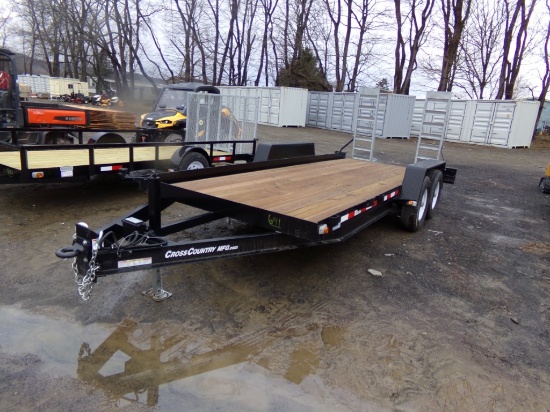 2024 Cross Country New T/A 6'x18' Equipment Trailer, 13,800 GVW, Drop-Down