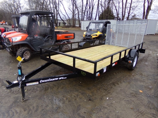2024 Cross Country New 6' x 14' Landscape Trailer, S/A w/Galvanized Drop-Do