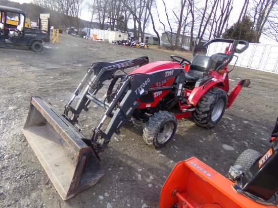 Tym T234 HST 4WD Compact With TX2000 Loader and BY200 3pt Backhoe Attachmen