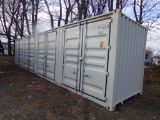 New 40' Storage Container, 4 Side Access Doors on One Side. Barn Doors in O