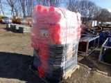 Pallet of New AGT Industiral T-Top Bollards and Warning Bunting 100 Posts (