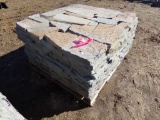 Pallet With 156SF of Snapped Edge 2'' Colonial Wall Stone. Full Color, Sold