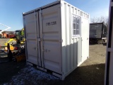 New 9' X 88'' Storage Container, Office Building, Window and Man Door on 1
