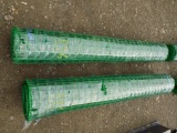 (2) Rolls Of Nylon Green Metal Fencing, 6'x50' (2 X BID PRICE)