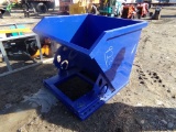 New Blue Garbage Tipper For Forklift