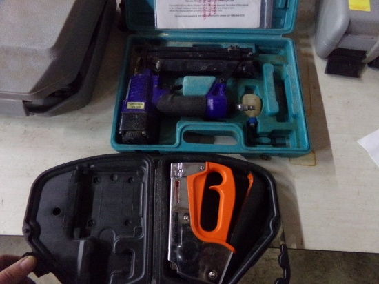 Central Pneumatic Air Stapler And Hand Stapler With Cases