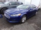 2014 Ford Fusion SE, Blue, 174,739 Miles, VIN#1FA6P0H7XE5365423, AIR BAG LI