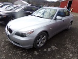 2007 BMW 530XI, AWD, Leather, Sunroof, Silver, 125,062 Miles, VIN#WBANF7355