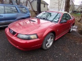 2002 Ford Mustang, Convertible, Auto, Red, V6, 127,674 Miles, VIN#: 1FAFP44