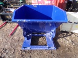 New Blue Dumping Dumpster With Pallet Fork Pockets