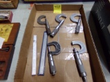 (5) Micrometers and (2) Steel Rules, All 0 -1/2'', Misc. Brands