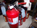 (4) Fire Extinguishers (Show Pressure)