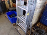 Folding Utility Ladder, ''Flex-O-Ladder'', About 12' Fully Extended, 6' As