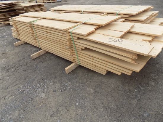 560BF of Rough Cut 1'' X 8'' by Assorted Length Dimentional Lumber, Sold by