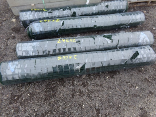 (2) Rolls of New 6' x 50' Vinyl Fencing, 2 Xs Bid Price