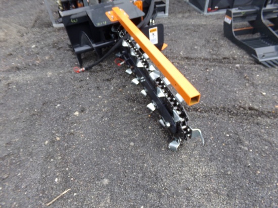 New Wolverine Hyd. Trencher Attachment For SSL