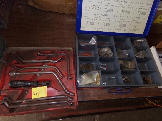 Brake Tool Set and Organizer of Copper Washers and Banjo Bolts For Calipers