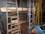 Pipe Shelf With Misc 2 X 4's, Lumber, Window, Etc. (Back Corner Behind Ladd