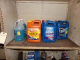 Contents of Upper Shelf, 8 Gallon Antifreeze and 2 Gallons Washer Fluid