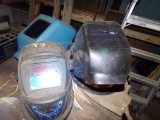 Partial Roll of .035 Welding Wire, Three Helmets and Leather Welders Jacket