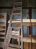 (2) Wood Step Ladders, 10 Foot and 5 Foot