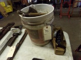 Bucket of Misc Small Rope, Brushes and New Tank Vents