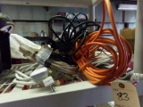 Group of Misc Extension Cords and Power Strips