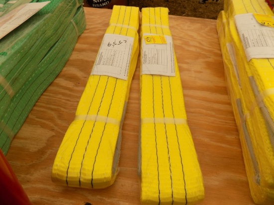 (2) New, 18T Sling, Yellow, 2 Meter, (2 X BID PRICE)
