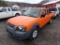 2002 Nissan Frontier Ext.Cab 2 WD, Orange,186,684 Miles, 5 Speed Manual Tra